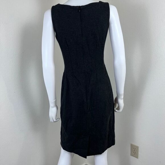 M.M.Lafleur The Lydia Women Size 10 Gray Sleevless Sheath Mini Dress Minimalist - Picture 10 of 17